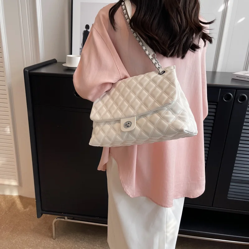 Large Capacity Women Pu Leather Handbags High Quality Ladies Chain Shoulder Tote Bag Luxury Female Crossbody Bags for Women New