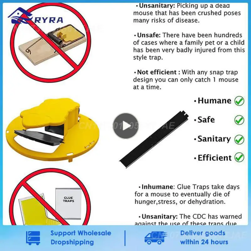 Trappola Per Topi Intelligente In Plastica Riutilizzabile Coperchio Per Secchio Trappola Per Topi Trappola Per Topi Per Uso Domestico Trappola Per Top