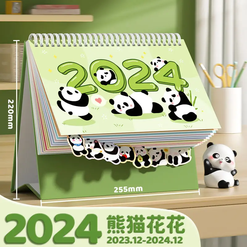 2024 New Desk Calendar, Panda Desk Calendar, Memo Desk Calendar, Children's Check-in Desk Calendar, High-value Office Desktop