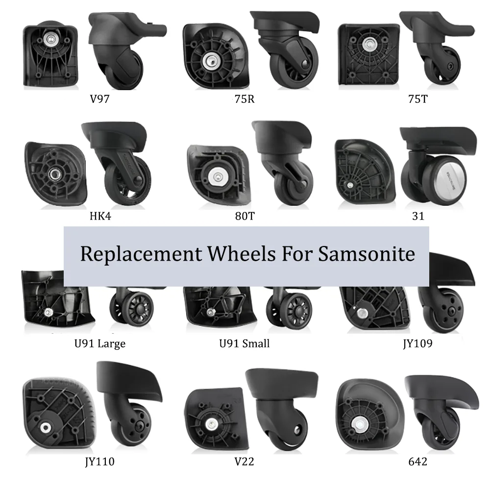 

Suitable For Samsonite Suitcase Wheel Replacement Trolley Case Pulley Suitcase Casters Durable Password Box Wheel Repair Parts