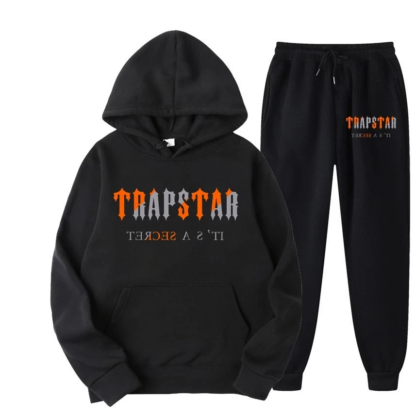 Autumn/winter Brand Trapstar Tracksuit Men's Hoodie Sets Fashion Fleece ...