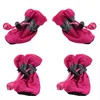New 4pcs Pet Dog Shoes Anti-slip Rain Snow Boot Thick Warm For  Small Cats Dogs Puppy Dog Socks Booties 3