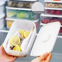 Boîtes de conservation des aliments au réfrigérateur pour viande et fruits surgelés, conservation des aliments frais, outils de stockage de cuisine essentiels sous-emballés portables. 2