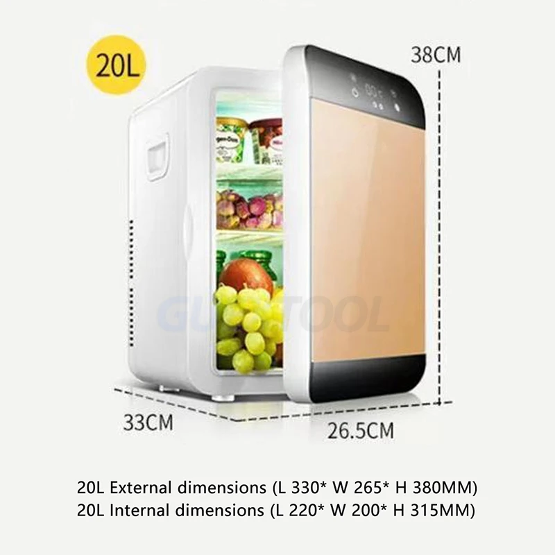 

Household 20L Refrigerator Geladeira Freezer Small Refrigeration Fridge Kitchen Refrigerator Home Freezer nevera frigobar