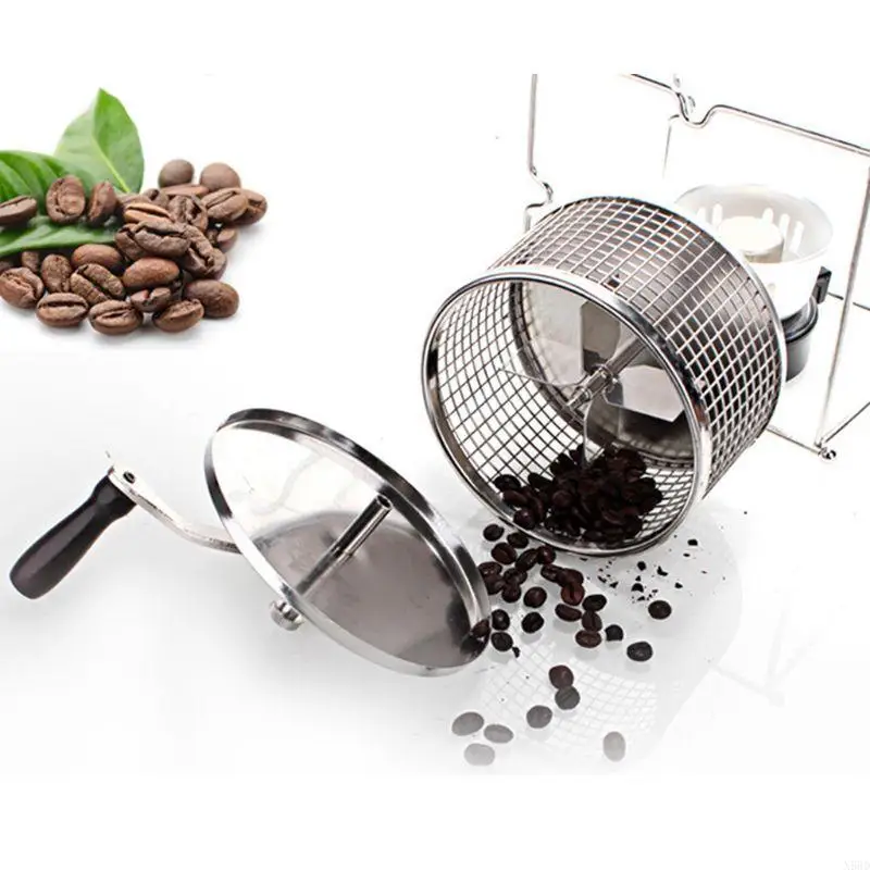 Drum-type Coffee Roaster Electric Coffee Beans Roasting Machine with Handle N58D