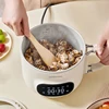 2.0L Portable Electric Cooking Pot Household Multicooker Hotpot Rice Cooker Non-stick Frying Pan Travel Electric Skillet 220V 3