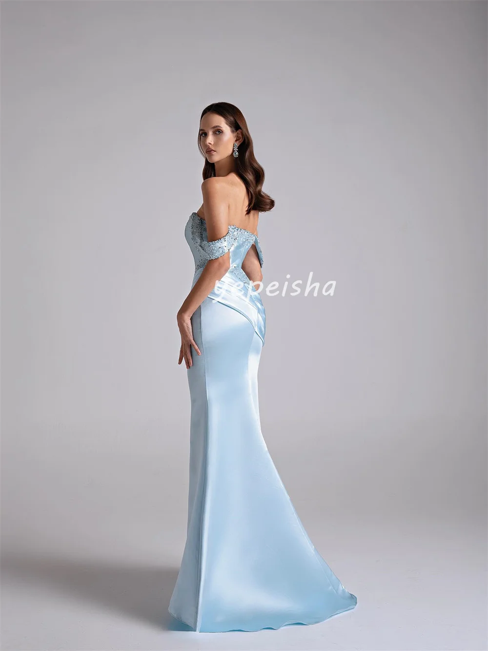 Customized Sexy Elegant Sequined Beading Mermaid Off-the-shoulder Long Dresses Bespoke Occasion Dresses Sizes Available Fashion S3ea027458b8744e3813c09def6541e51F