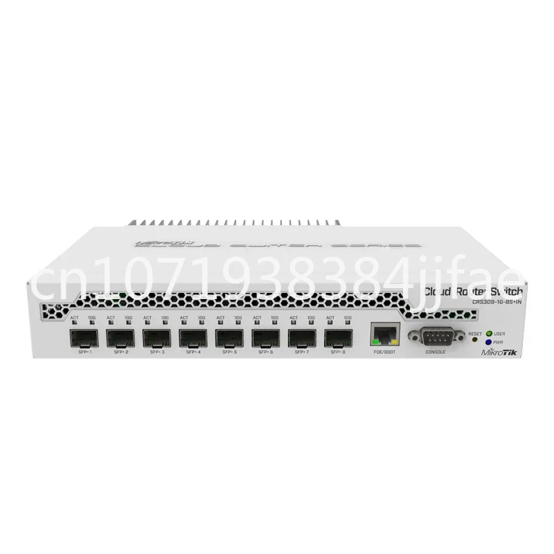 

Настольный коммутатор Mikrotik CRS309-1G-8S + с 1 гигабитным портом Ethernet и 8 портами xSFP + 10 Гбит/с, коммутационная мощность 162 Гбит/с