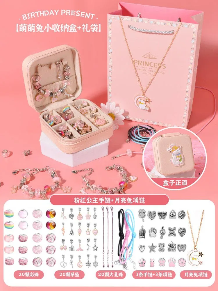 Beaded Bracelet Making Kit for Girls with Gift Box