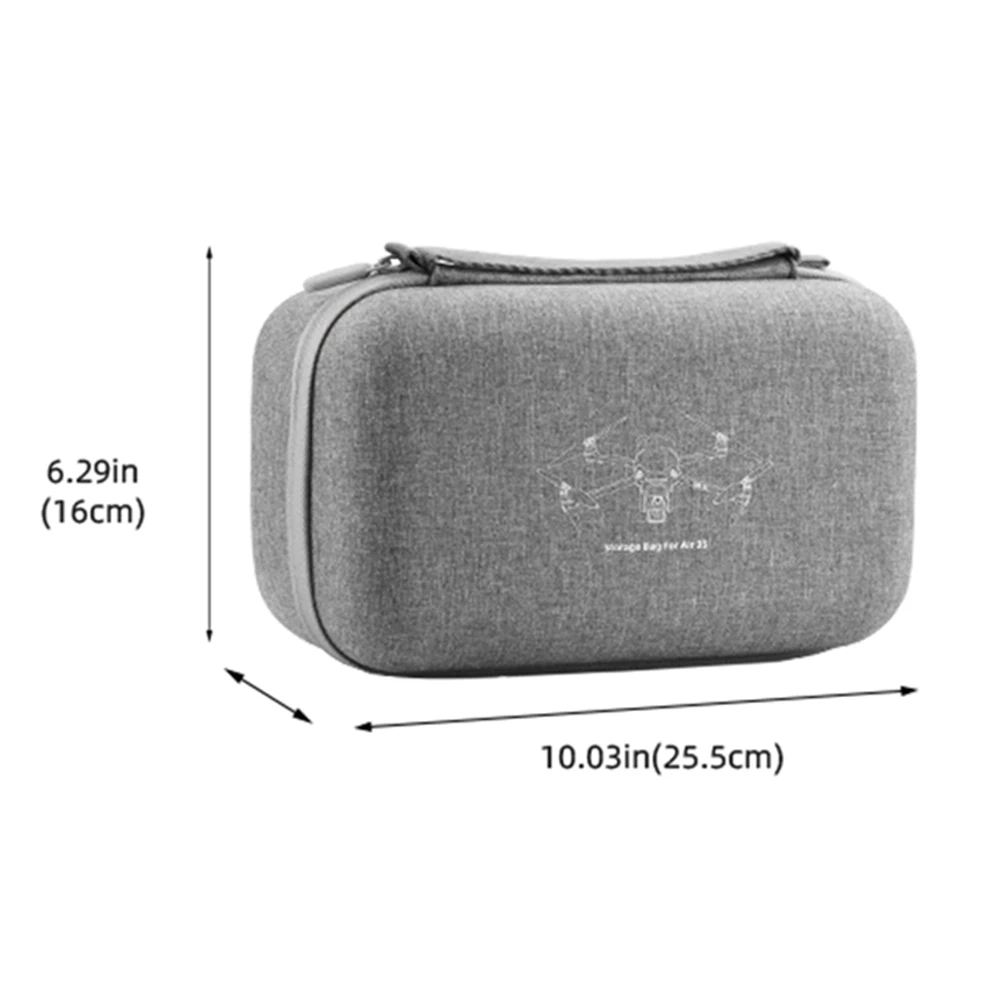 For DJI Air 3S Storage Bag Drone Body Carry Case Box Portable Travel Bag Handbag Grey Handheld Aircraft Storage Box Accessories