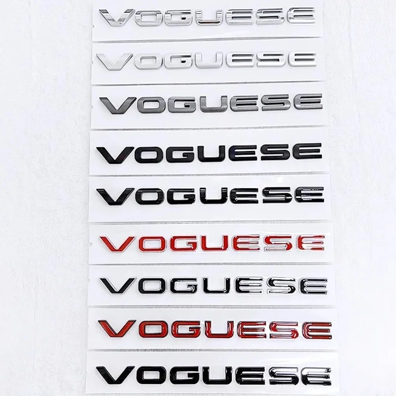 23.7Cm Abs Car Rear Trunk Emblem Sticker Per Land Rover Voguese Logo Range Rover Evoque Velar Discovery Defender Decoration