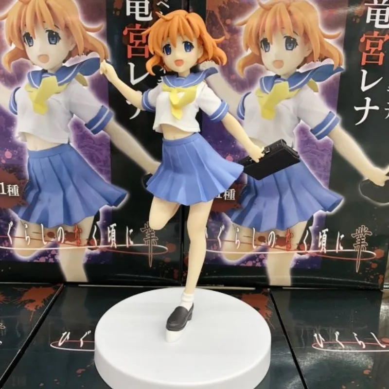

Original Anime Higurashi When They Cry Figure Ryugu Reina Furude Rika Ryugu Rena Model Dolls Figurines Action Collectible Toys