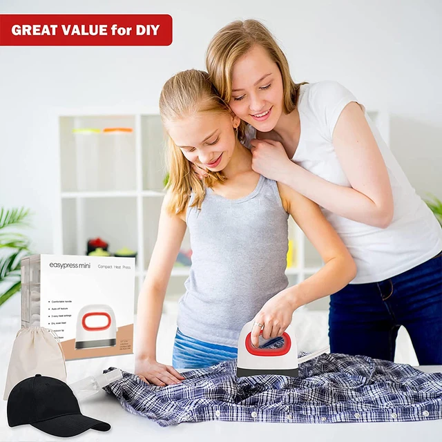 Portable Mini Heat Press Machine T-Shirt Printing DIY Easy Heating Transfer  Press Iron Machines for Clothes Bags Hats - AliExpress