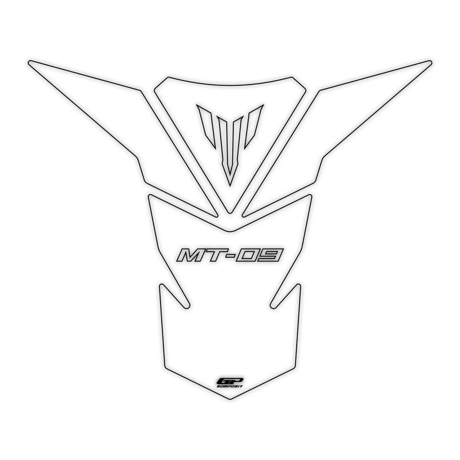 

GP Composite For MT-09 2013-2020 Compatible Tank Pad Transparent