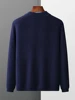 Aliselect Quality Autumn Winter Men Soft Warm Cashmere Knitwear 100% Cashmere Sweater Thick Cardigan Casual Style Jacket Tops 4