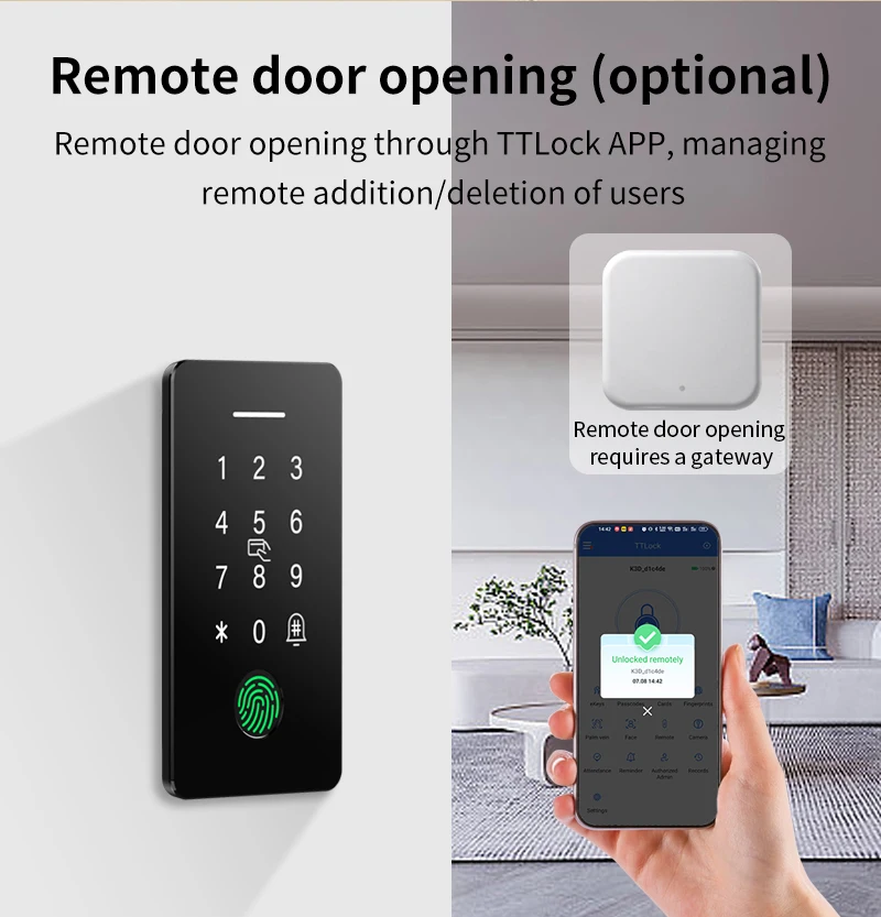 Embedded Access Control IP67 Waterproof Fingerprint Attendance System Kit TTLOCK