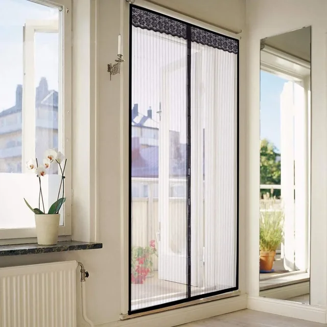 Tool-free Magnetic Mosquito Net Summer Anti Bug Fly Door Curtains Mesh Automatic Closing Door Screen Kitchen Sticker Curtain 6