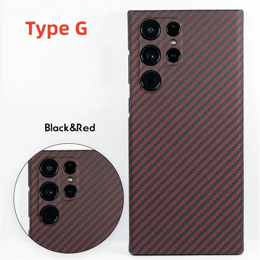

Carbon Fiber for Samsung Galaxy S22 Ultra Case, Sturdy Durable Slim Fit Carbon Fiber Thin Case ,100% Aramid Fiber