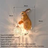 86LIGHT Contemporary Rabbit Wall Lamp Creative Living Room Bedroom Study Villa Hotel Children's Room Aisle LED Decoration Light 2