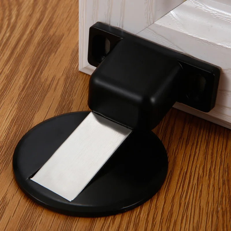 Non-perforated Invisible Strong Magnetic Stainless Steel Bedroom Door Touch Door Block Suction Brake Suction