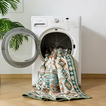 Orhopui Area Rug,Washable Rug Low-Pile Machine Washable Vintage Rugs for Living Room,for Bedroom Kitchen Laundry Home Office, 5