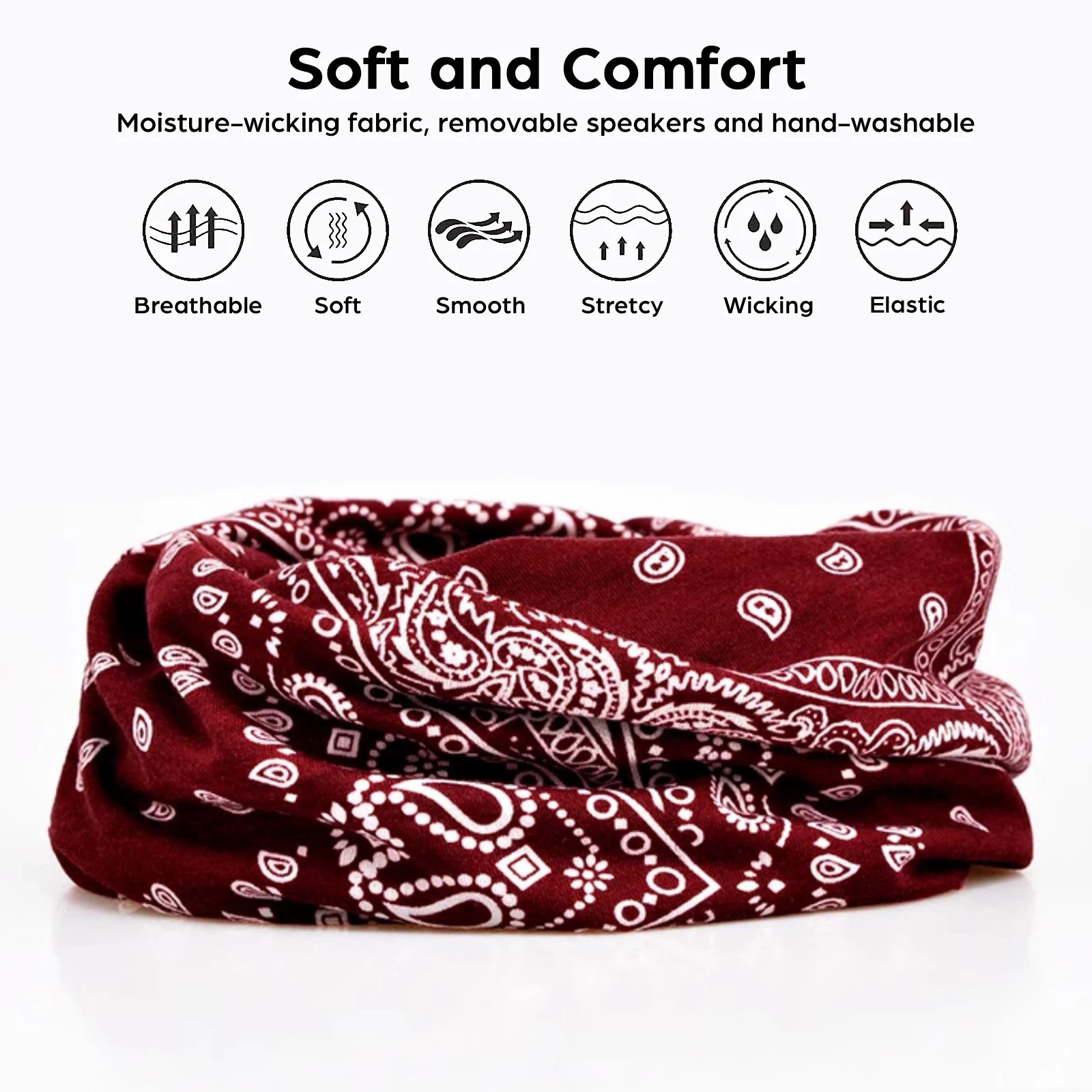 Wireless Bluetooth Smart Cap Headset Beanie with Rechargeable Speaker