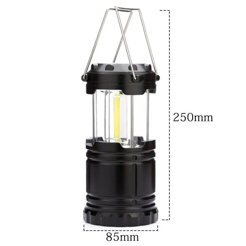 1/2PCS Tent Lamp LED Battery Lantern Telescopic Camping Lamp Waterproof Emergency Light Powered By 3*AA Battery