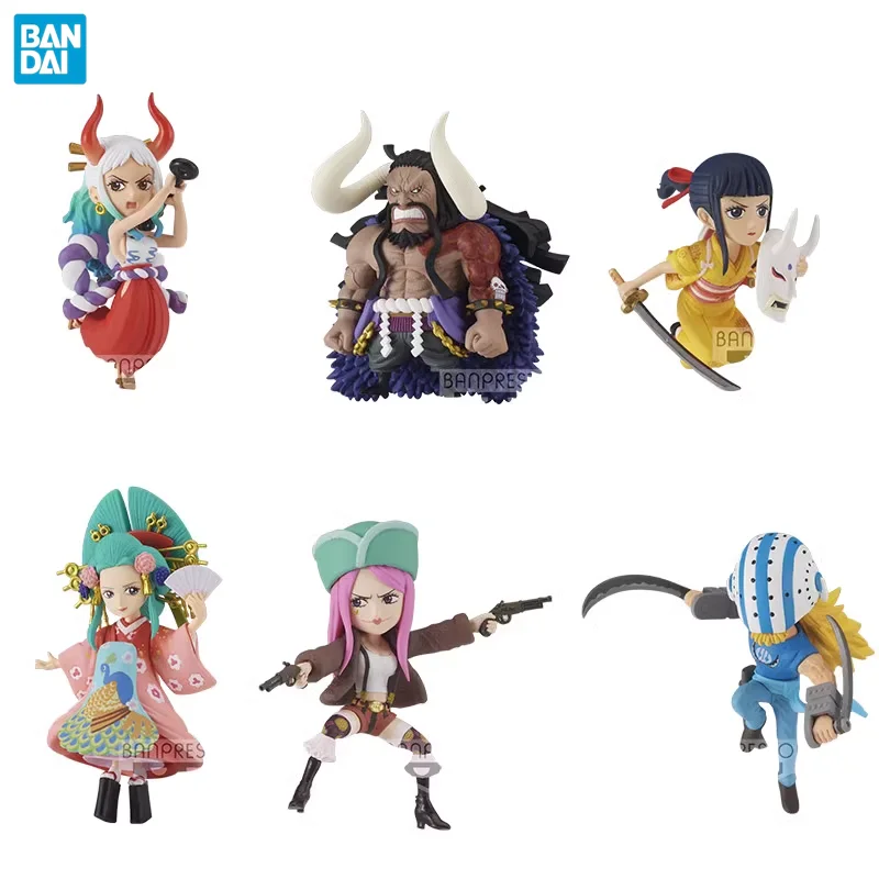 

Original Bandai WCF One Piece WT100 VO.8 Ymato Kaidou Kikunojo Kozuki Hiyori Bonney Killer Anime Figures Toys Banpresto Kid Gift