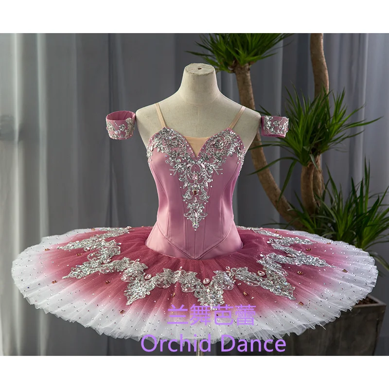 

Handman High Quality Professional Custom Size Classical Adult Girls Pink Bird Ballet Tutu Costumes