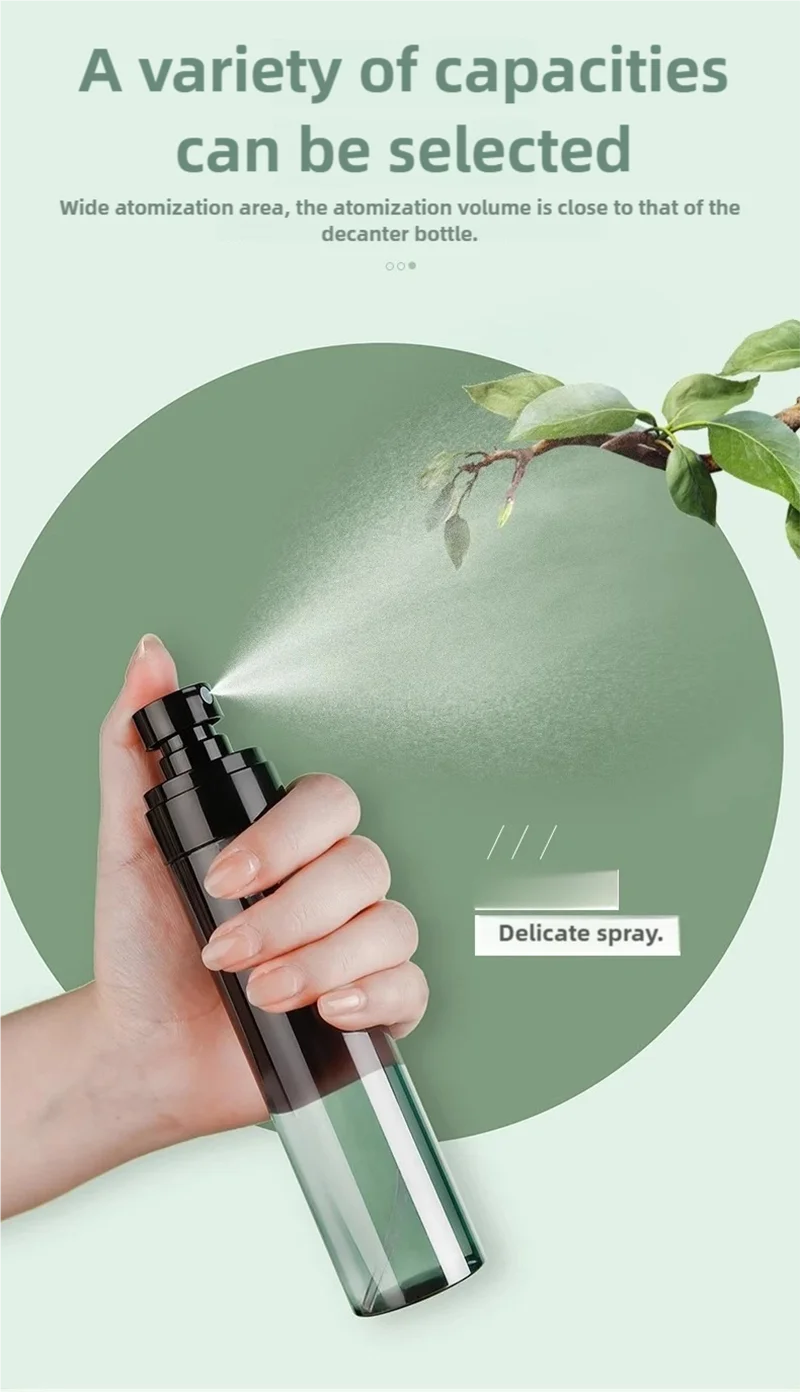 Kunststoff-Sprühflasche, leer, Parfüm, unterbrechungsfreier Zerstäuber, Reisegröße, nachfüllbare Flasche, tragbarer Kosmetikbehälter für Flüssigkeiten – Detail 3