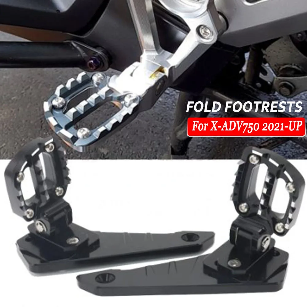 

CNC Folding Footrests Passenger NEW Motorcycle Parts Rear Pedal Foot Pegs Stand 2021 For Honda XADV X-adv 750 XADV750