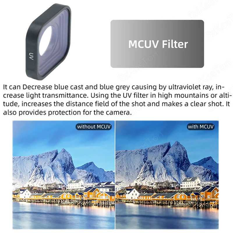 Enhanced UV CPL ND Filter Kit with Red Color Options - Polarized Camera Lens Accessories