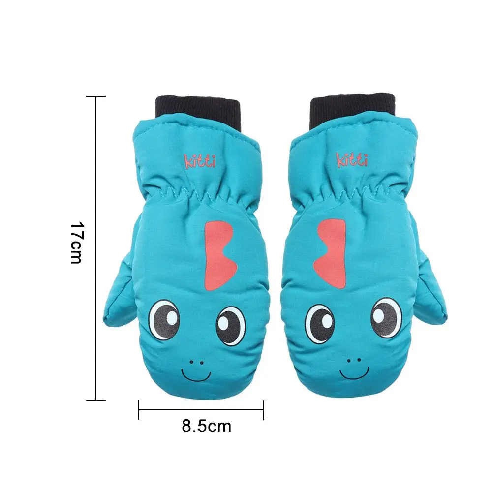 Gloves Cute Cartoon Winter Snow Warm Gloves Boy Girls Ski Snowboard Windproof Waterproof Thicken Keep Warm Winter Must 1 Pair