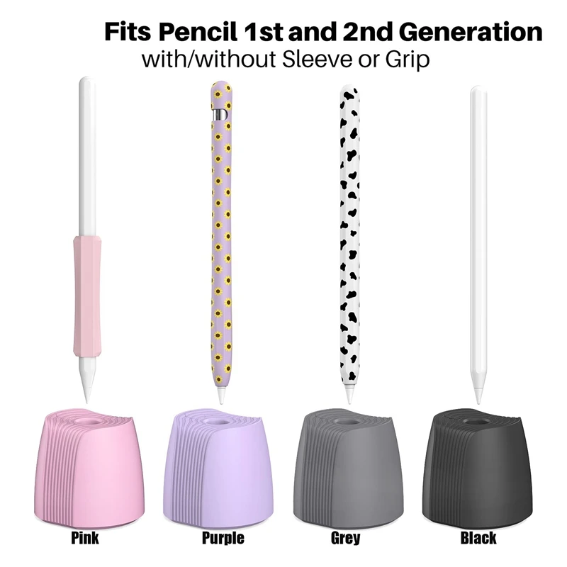 Portable Stylus Pen Charging Station Accessories Stand Silicone Storage Charger Holder For Apple Pencil 1/2
