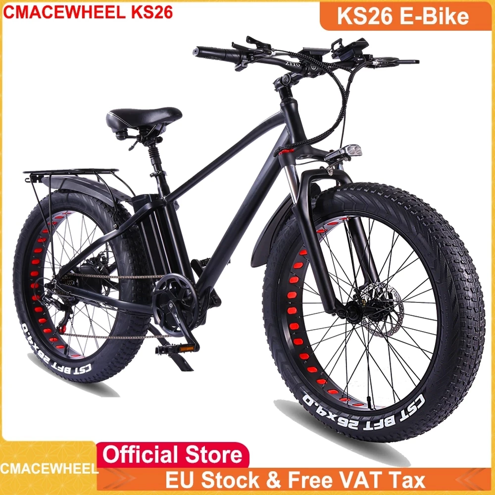 CMACEWHEEL KS26 rower elektryczny 48V750W CST4.0 tłuszczu opony Ebike dorosłych E rower górski