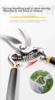 DELI 8 Inch Garden Pruner Shears SK5 Blade Pruning Scissors for Bonsai Fruit Trees Flowers Branches Garden Pruners 5