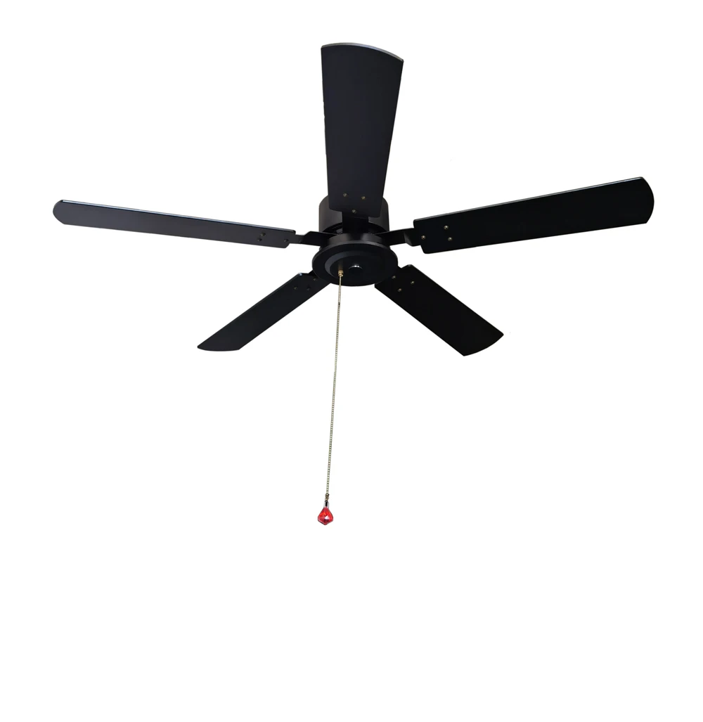 Outdoor Solar Wooden Ceiling Fan 52 