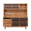 1/6 bjd ob11 miniature dollhouse furniture Mini model Red Cherry Wood Sideboard/Storage Cabinet 1