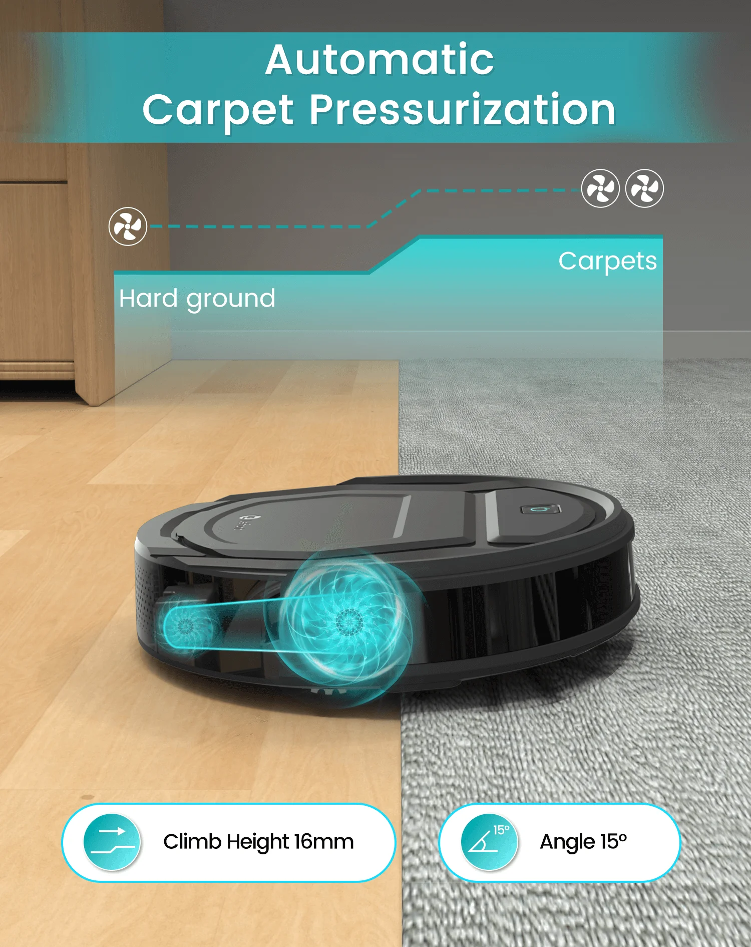 Hardwood Floor Pet Vacuumlefant M210 Pro Robot Vacuum Cleaner - Smart Mop  For Hardwood & Pet Hair