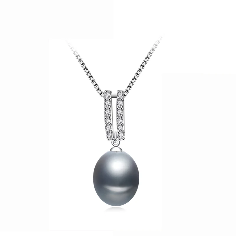

Freshwater Pearl Pendant Necklace 925 Silver Women,Real Natural Pearl Pendants Jewelry Daughter Birthday Best Gift White Pink