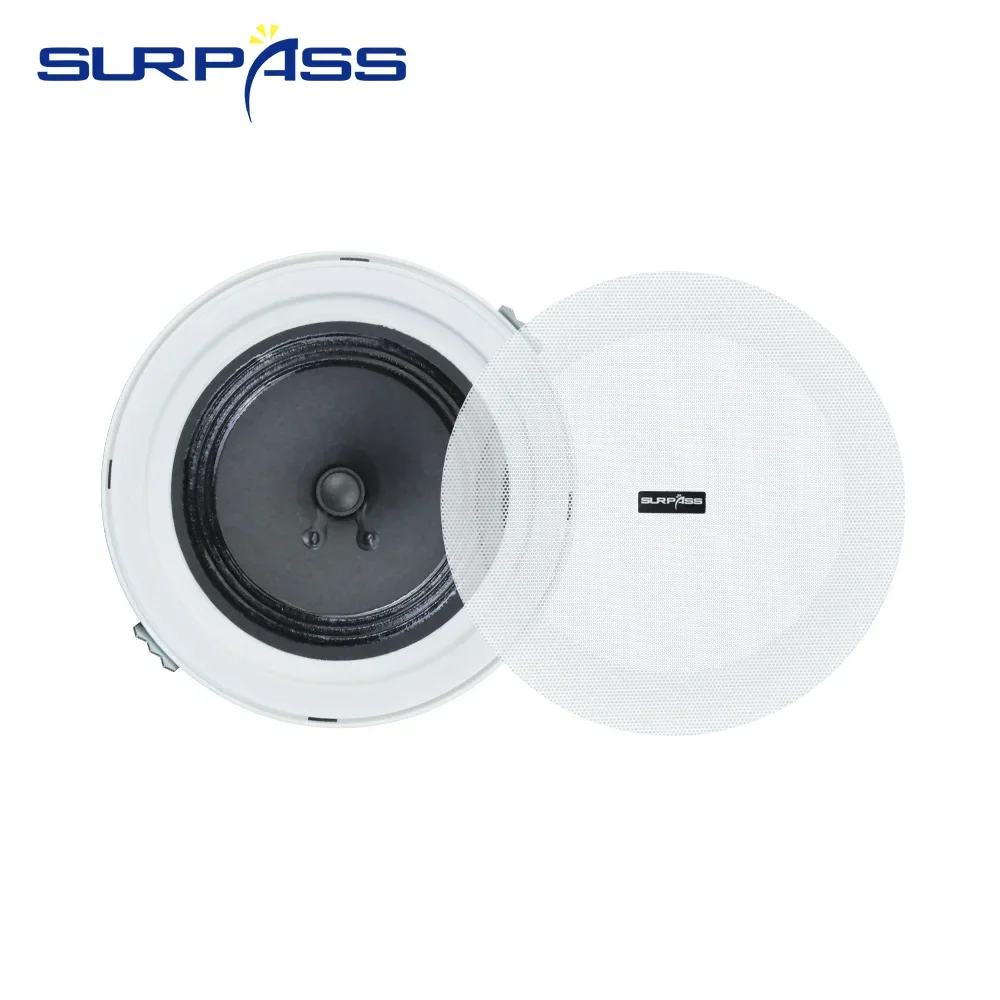 4.5inch 6W Marine Boat Waterproof IP44 Speakers Recessed Moisture Outdoor Loudspeaker Audio Sound System for Shower Bathroom SPA