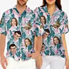 Full Print Custom Photo Hawaii Shirts Family Personalized Custom Face Unisex Hawaiian Beach Shirt Gift For Family Members 4