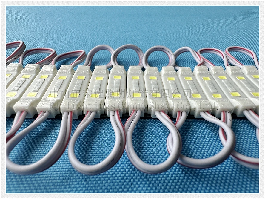 주입 LED 모듈 미니 글자용 방수 LED 조명 모듈 SMD2835 DC12V 2led 0.6W IP65 28mm(L)* 6mm(W)* 5mm(H)