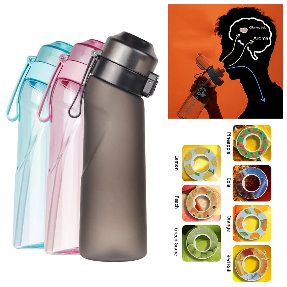 Air Up Water Bottle with Flavored Pods Magic Gourde Tasting Drinking Bottle  Fruit Flavor Sports Outdoor Waterfles Water Cup