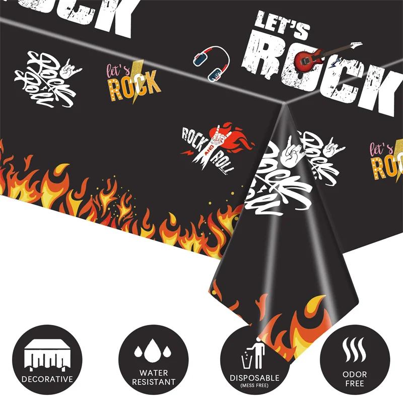  10 Pcs Rock and Roll Party Decorations Rock Star Centerpieces  Born to Rock Party Decorations Music Theme Party Supplies Halloween Rock  Birthday Decorations for Birthday Baby Shower Party Supplies : Toys