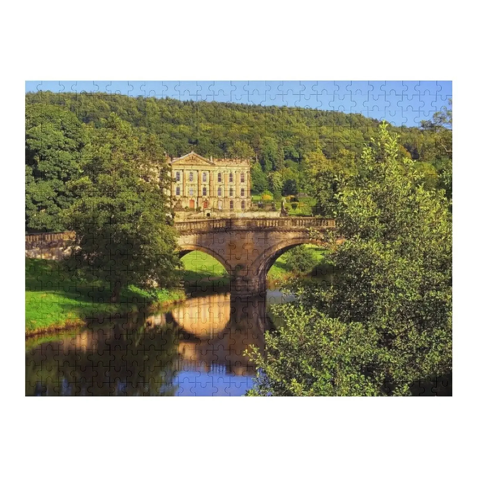 

Chatsworth & Queen Mary's Bower Bridge Jigsaw Puzzle Christmas Toys Children Wood Animals Personalised Name Puzzle