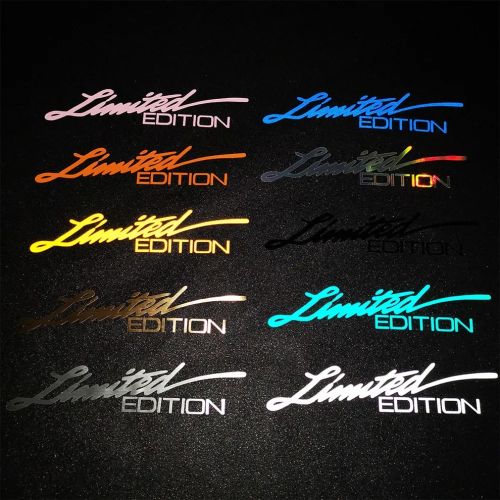 Creative Vinyl Car LIMITED EDITION Sticker Reflective Laser Decal Car Decoration Accessories Car-styling Sticker