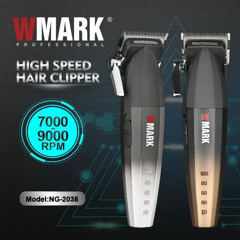 Description Picture 3 of itemNG-2038 WMARK Men's Professional Barber Shop Hair Salon Hair Clipper LCD Display Electric Trimmer 9000RPM High Speed with Apron