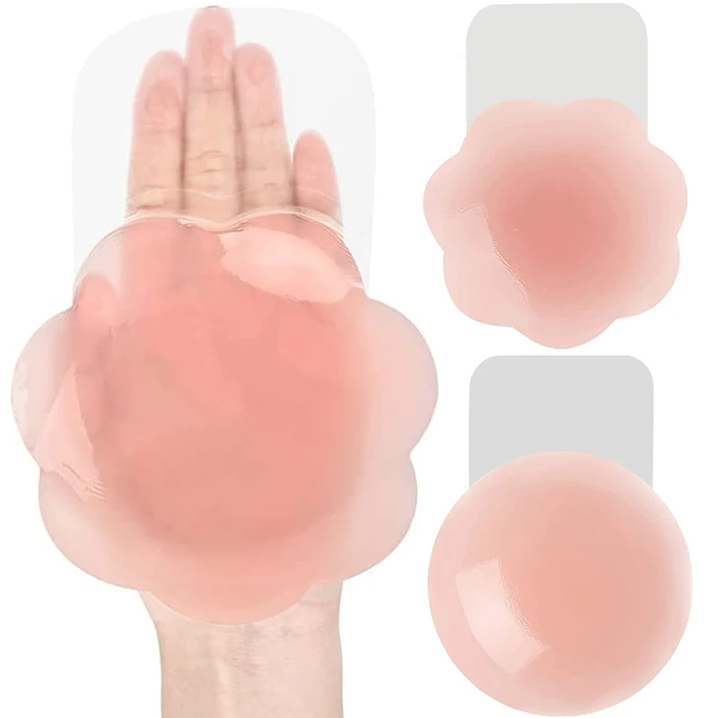 Women Lift Up Invisible Reusable Self Adhesive Silicone Breast Lift Tape Nipple Cover Chest Paste Push Up Party Dress Bras Silicone Breast Patch Silicone Nipple Cover Invisible Stick On Bra Sticky Bra Breast Nipple Covers Silicone Adhesive Bra Breast Sticker