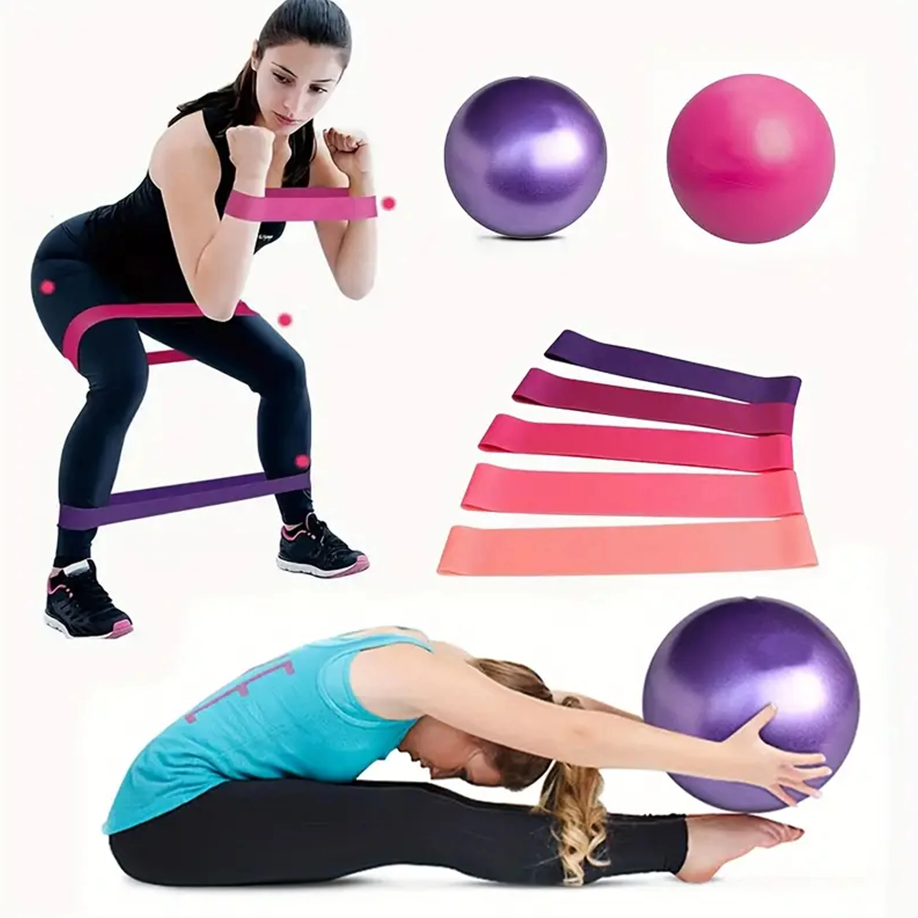 Pilates Yoga Ball Fitness Ball Female 25cm Mini Yoga Indoor Balance Exercise